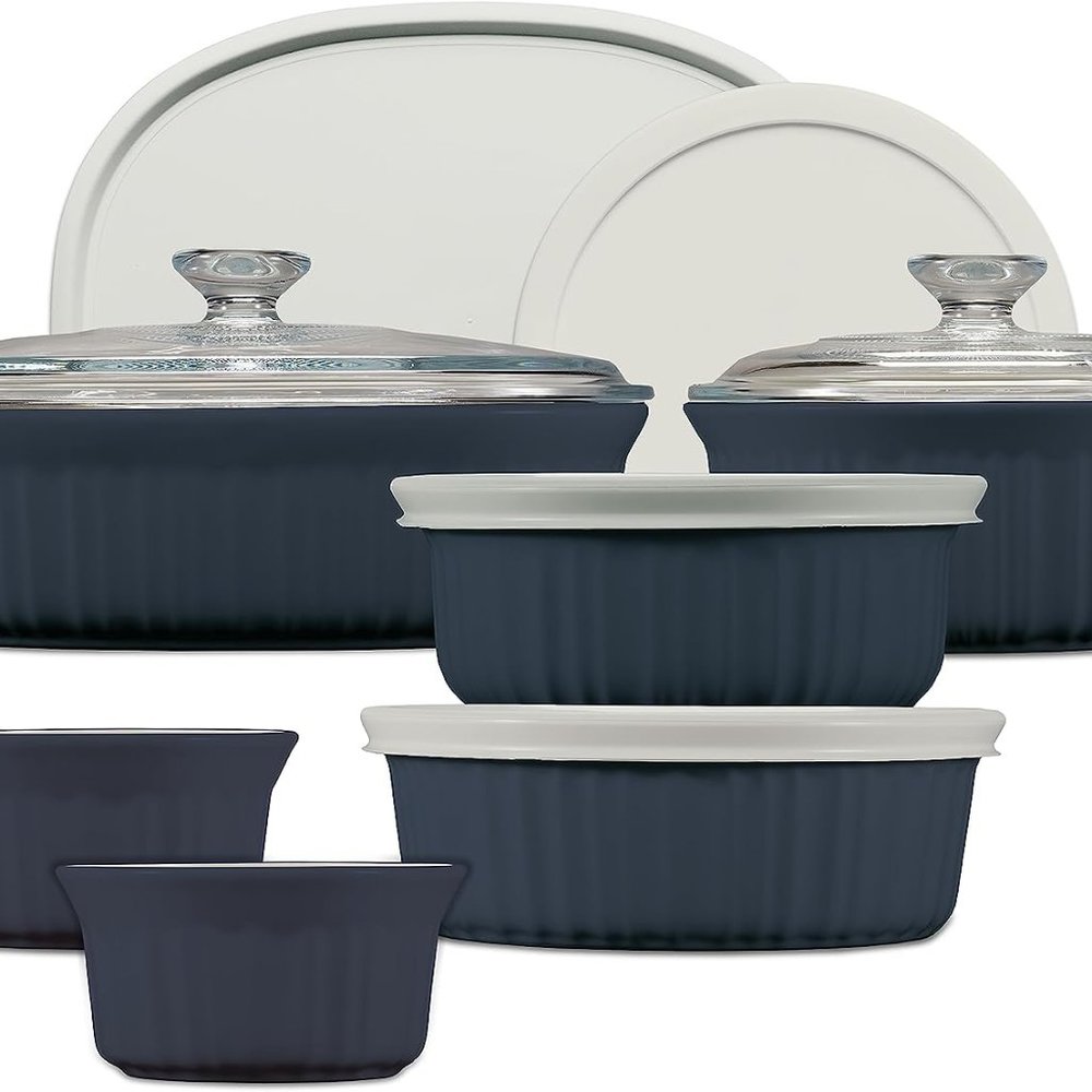 CorningWare Ceramic Bakeware Set with Lids